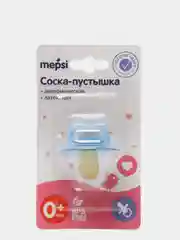 Голубой соска-пустышка латексная 0+ мес MEPSI 0300