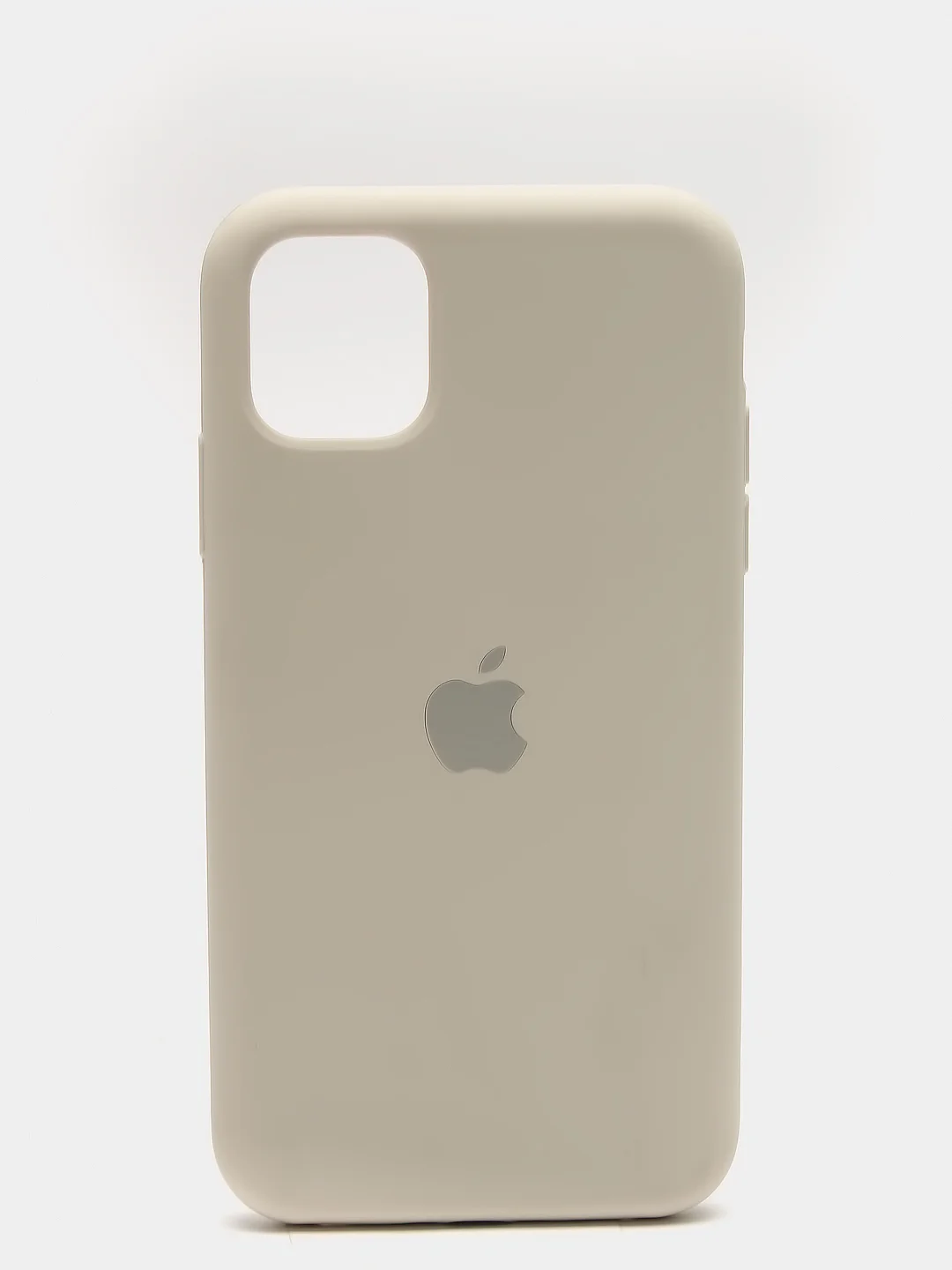 Бежевый чехол Silicone Case для iPhone 11 с закрытым низом