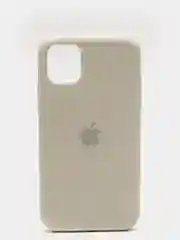 Бежевый чехол Silicone Case для iPhone 11 с закрытым низом