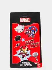 Алый обложка на паспорт "Marvel"