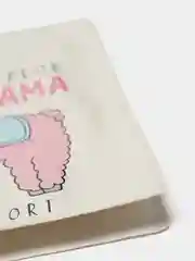 Белый обложка на паспорт "Лама"