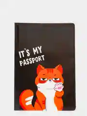Коралловый обложка на паспорт "Котопаспорт"