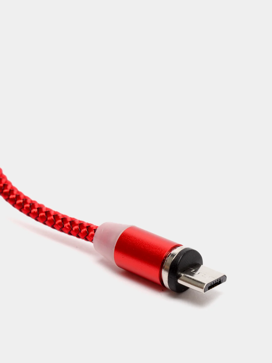 Белый магнитный кабель microUSB, type-C, Lightning