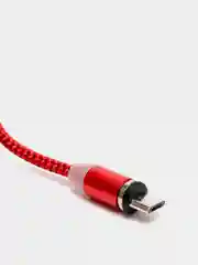 Белый магнитный кабель microUSB, type-C, Lightning