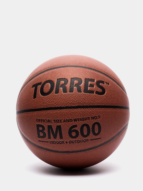 Мяч баскетбольный "TORRES BM 600", кожа