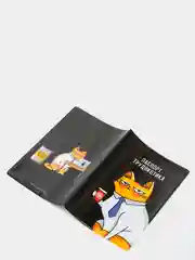 Темно-синий обложка на паспорт "Котопаспорт"