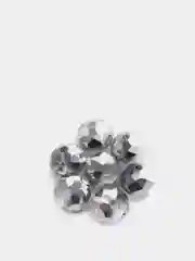 Серый бусины стеклянные с АВ эффектом, 8 мм