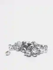Серый бусины стеклянные с АВ эффектом, 8 мм