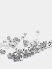 Серый бусины стеклянные с АВ эффектом, 8 мм