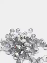 Серый бусины стеклянные с АВ эффектом, 8 мм