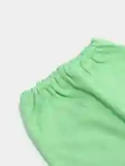 Зеленый хлопковые ползунки в рубчик