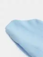 Белый хлопковые ползунки в рубчик