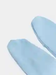 Белый хлопковые ползунки в рубчик