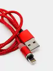 Белый магнитный кабель microUSB, type-C, Lightning