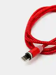 Белый магнитный кабель microUSB, type-C, Lightning