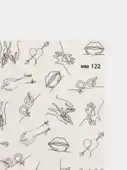 Коралловый меланж слайдеры для дизайна ногтей
