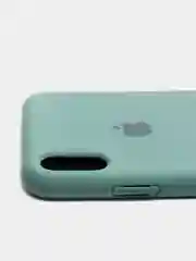 Зеленый чехол для iPhone, кремовые цвета, мягкий внутри