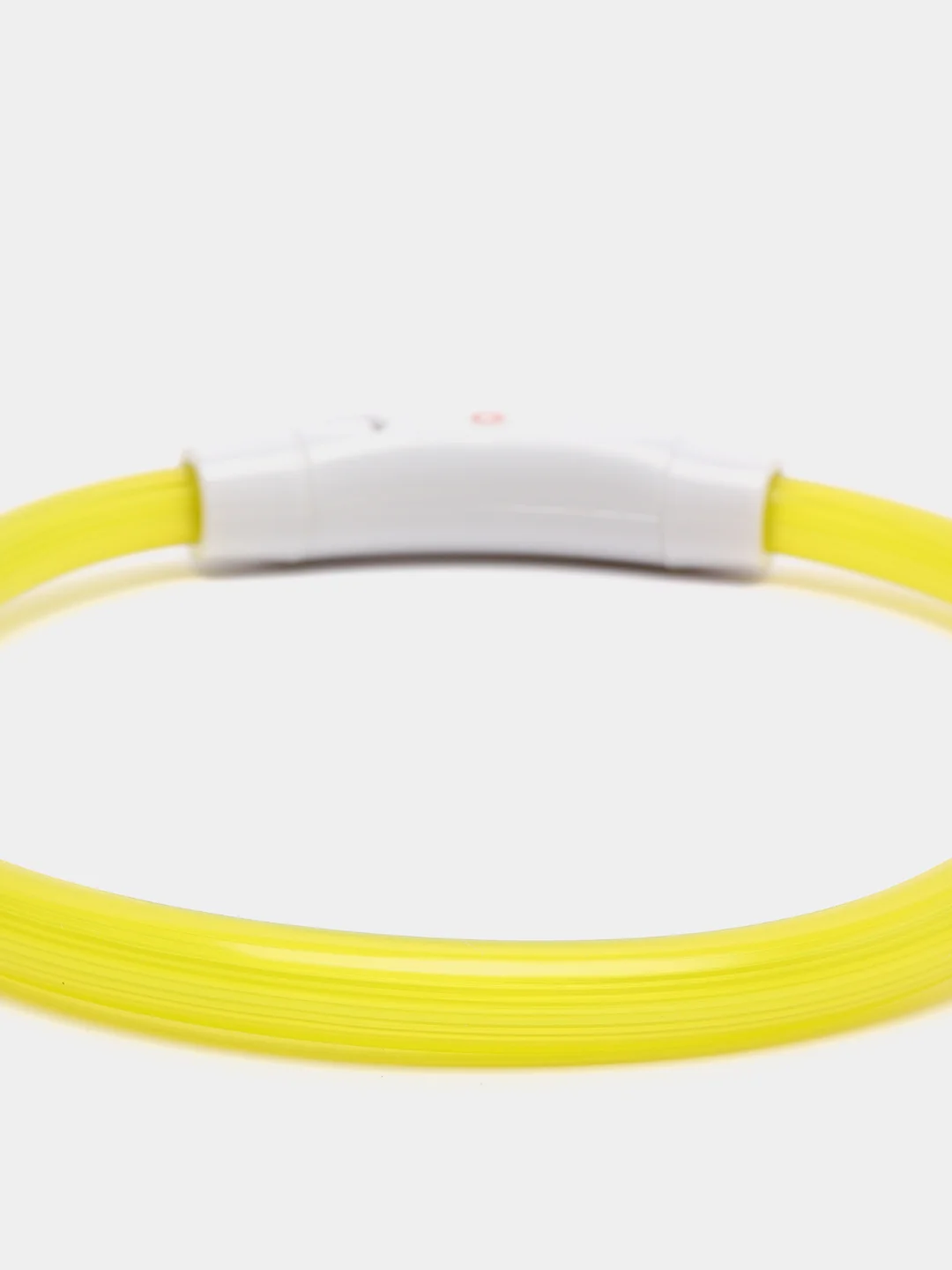 Желтый ошейник светящийся для собак с USB