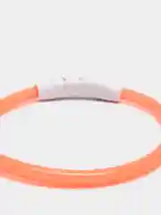 Оранжевый ошейник светящийся для собак с USB
