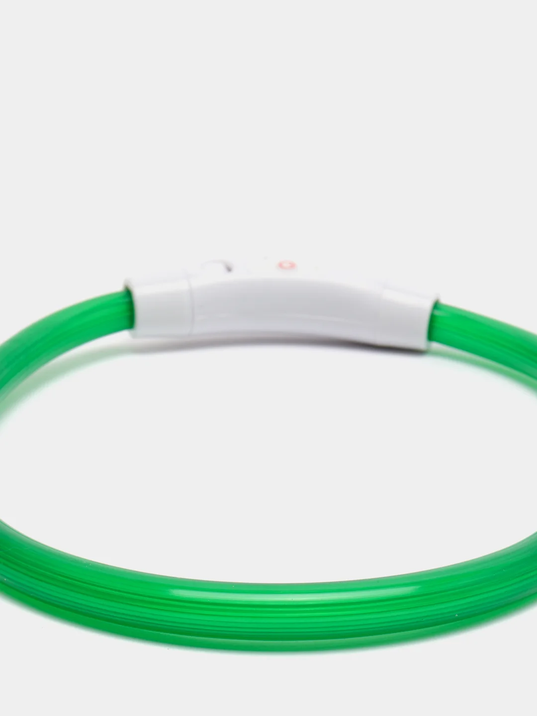 Зеленый ошейник светящийся для собак с USB