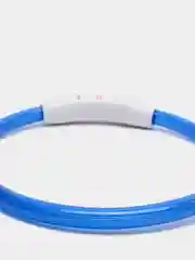 Синий ошейник светящийся для собак с USB