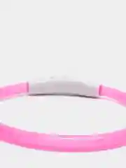 Розовый ошейник светящийся для собак с USB