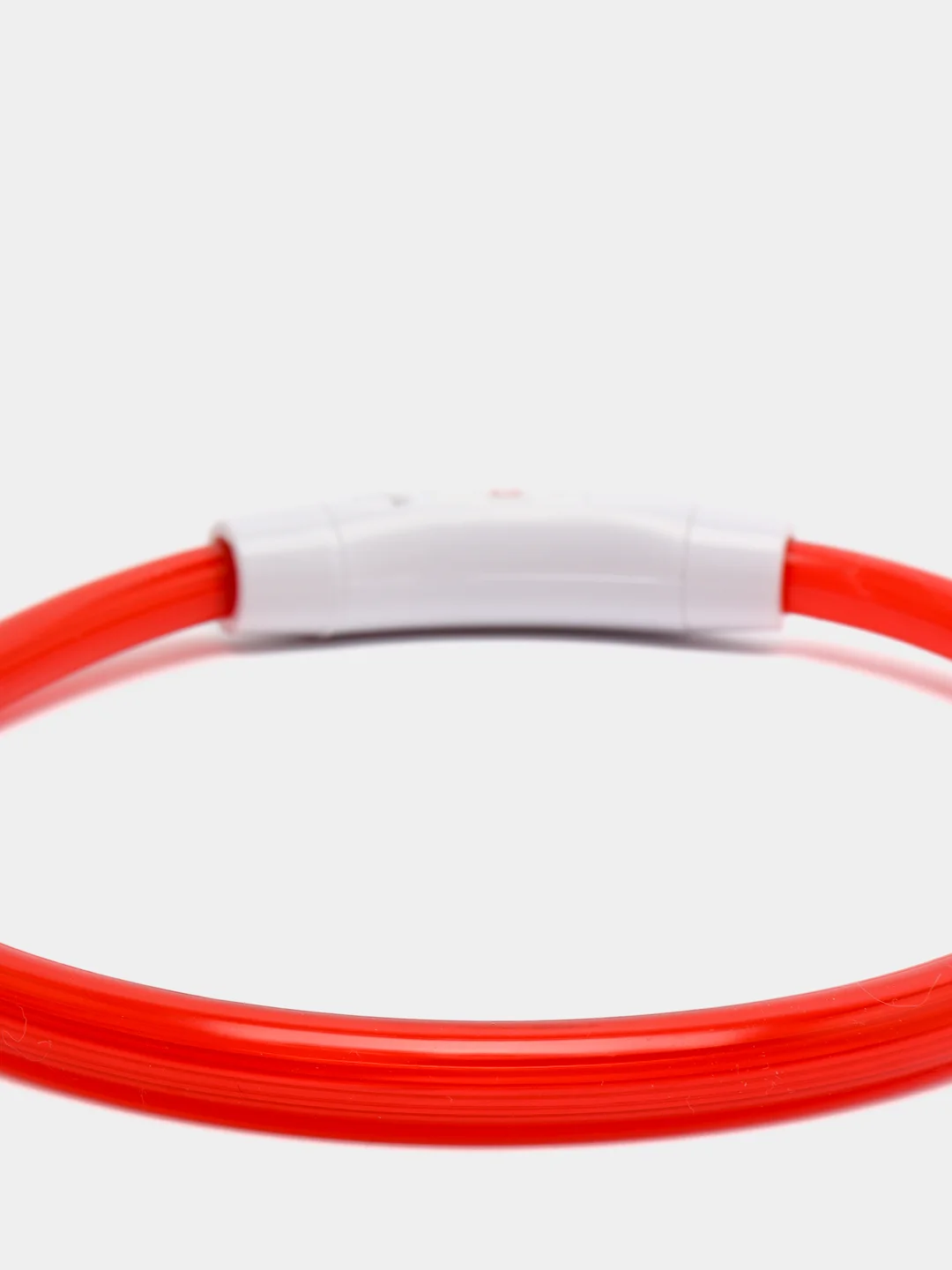 Красный ошейник светящийся для собак с USB