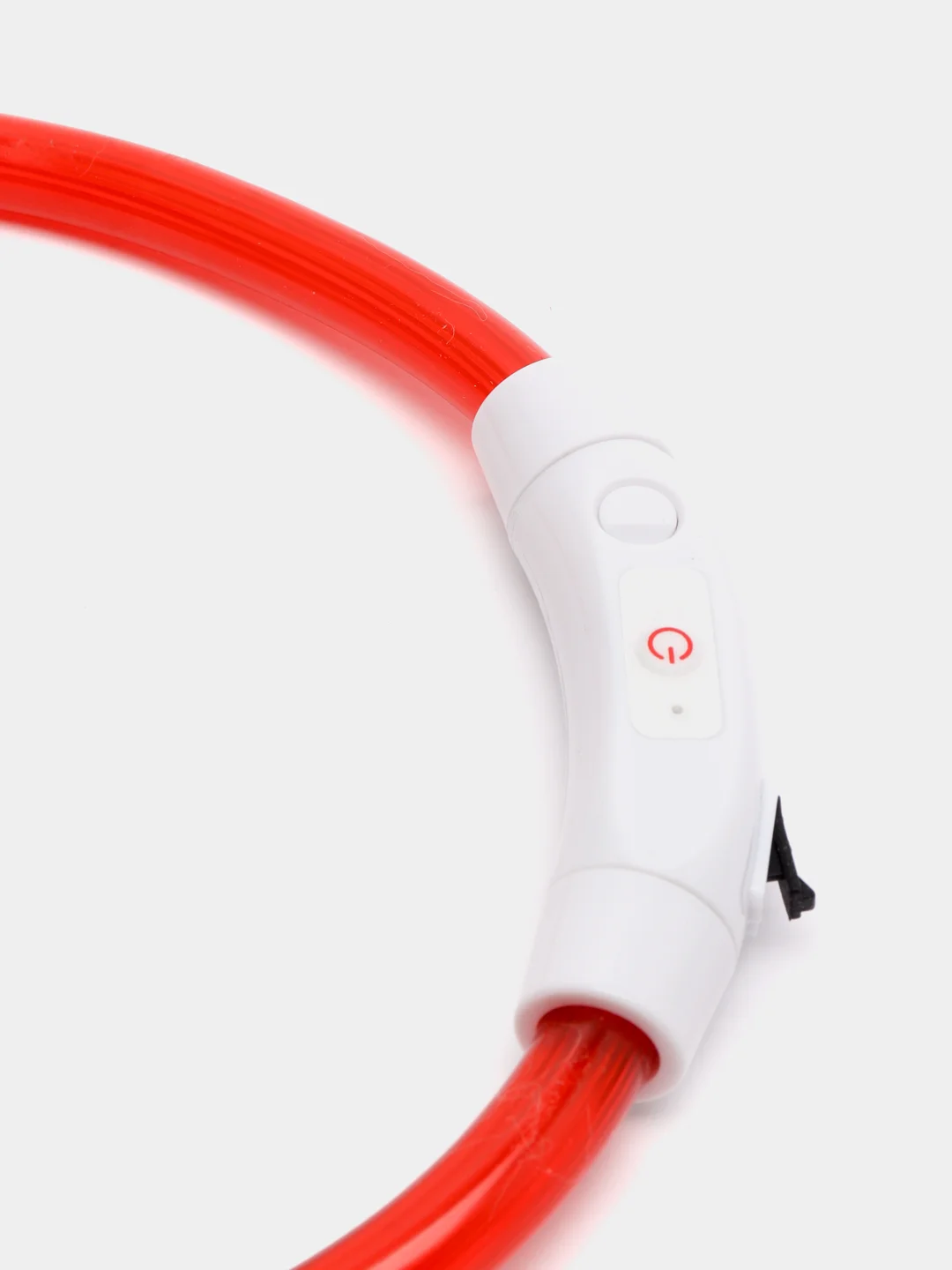 Красный ошейник светящийся для собак с USB