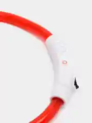 Красный ошейник светящийся для собак с USB