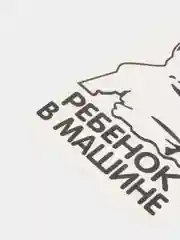 Черный наклейка на авто "Ребенок в машине"