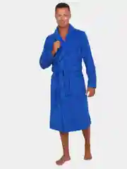 Синий халат мужской махровый