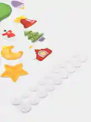 Зеленый ёлочка новогодняя. Развивающая игра для малыей на липучках