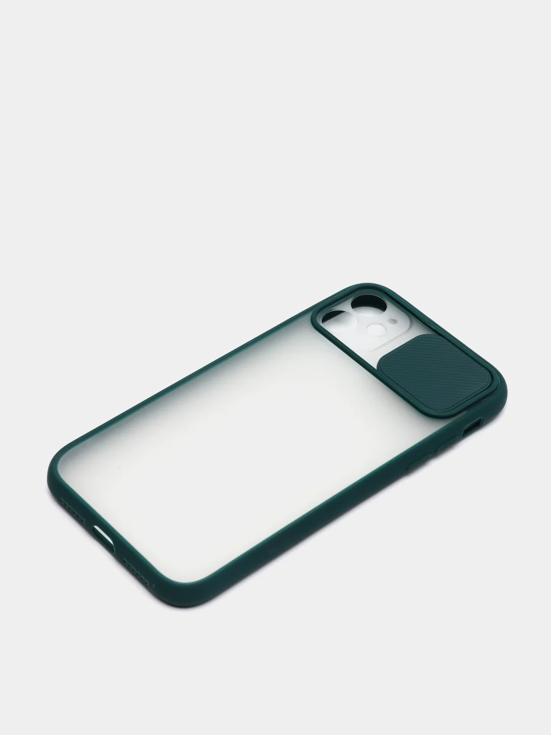 Зеленый чехол с защитой шторкой для камеры на iPhone 6s/7/8/Plus/SE/20/X/XS/XR/11/Pro/Max/12/13/айфон