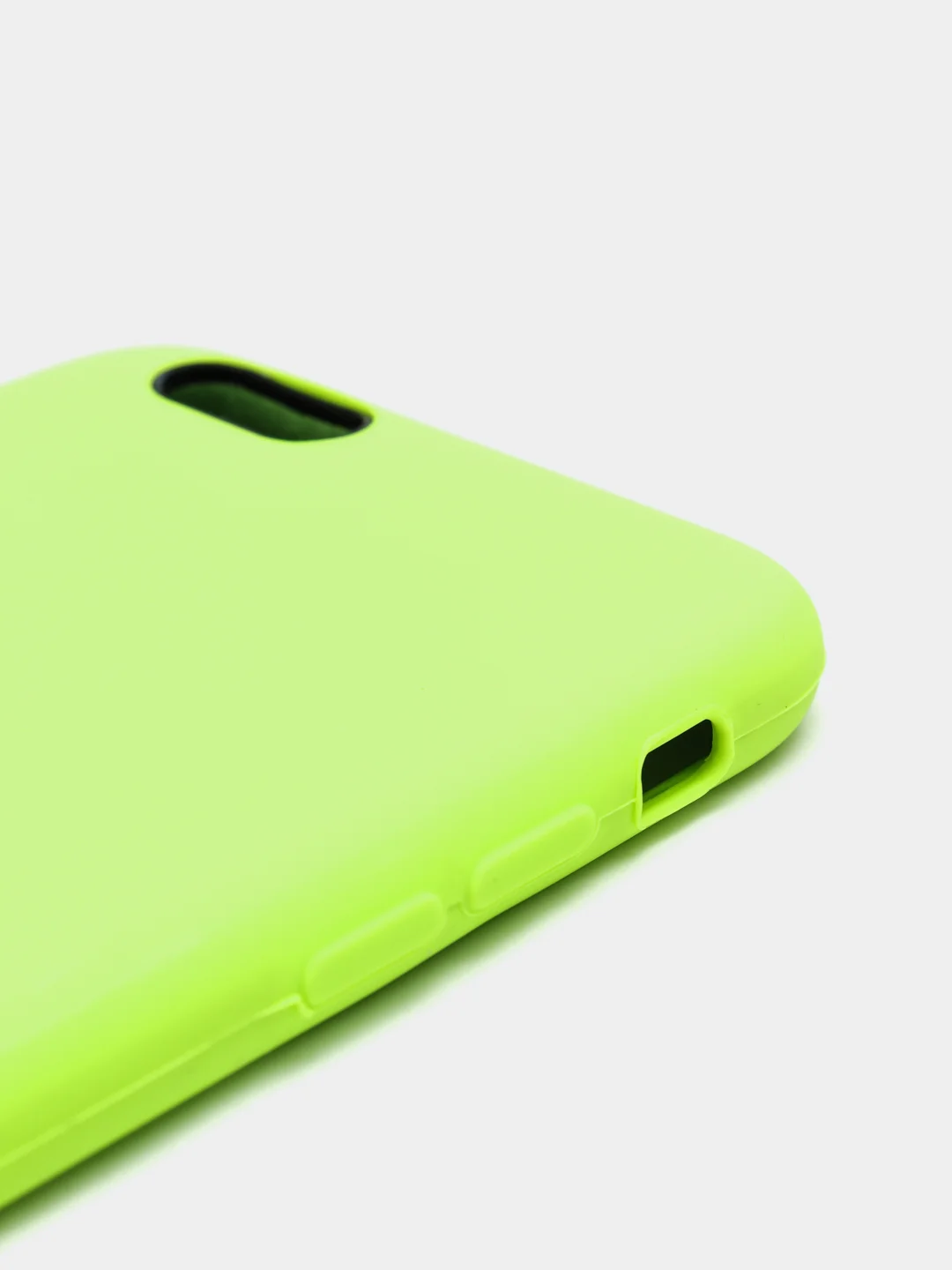 Лайм чехол Silicone Case силиконовый с микрофиброй IPhone 5/5s/SE 6/6s 7/8 7+/8+ X/XS / 11 / 12