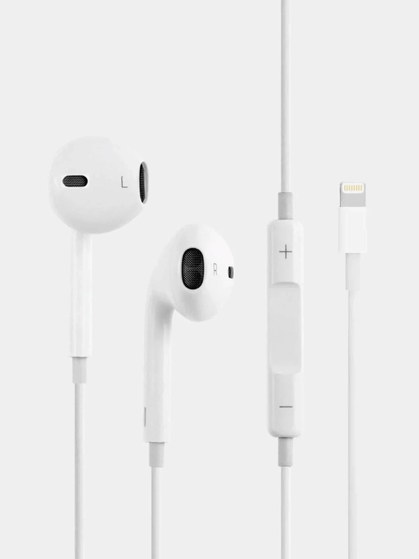 Наушники для iPhone Lightning проводные купить по цене 990 ₽ в интернет ...