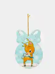 Ёлочные игрушки с пожеланием, цветные
