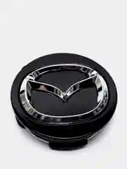 Серебряный колпачки заглушка на литой диск Mazda 4шт / Мазда /