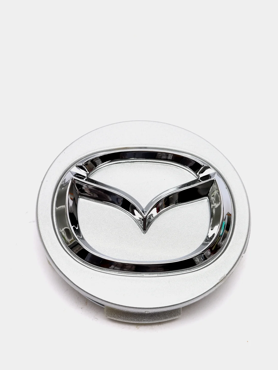 Серебряный колпачки заглушка на литой диск Mazda 4шт / Мазда /