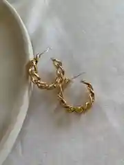 Карамельный серьги женские, классические, цепочки