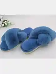Небесно-голубой домашние тапочки
