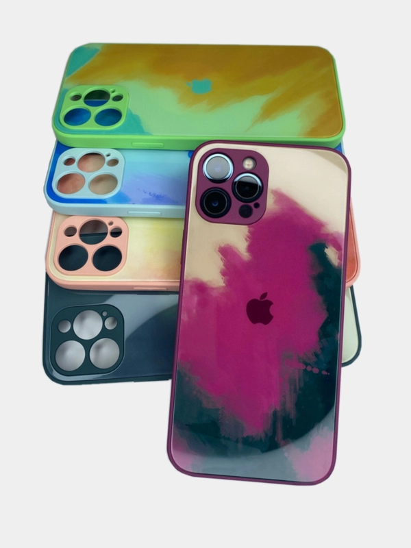 Чехол накладка с акварельным принтом Apple iPhone X, XS, 11, 12 Pro, 12 Pro Max