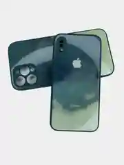 Угольный чехол накладка с акварельным принтом Apple iPhone X, XS, 11, 12 Pro, 12 Pro Max
