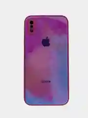 Фуксия чехол накладка с акварельным принтом Apple iPhone X, XS, 11, 12 Pro, 12 Pro Max
