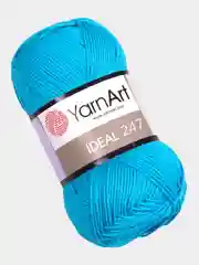 Бирюзовый пряжа YarnArt Ideal, 100% хлопок, 50 г, 170 м