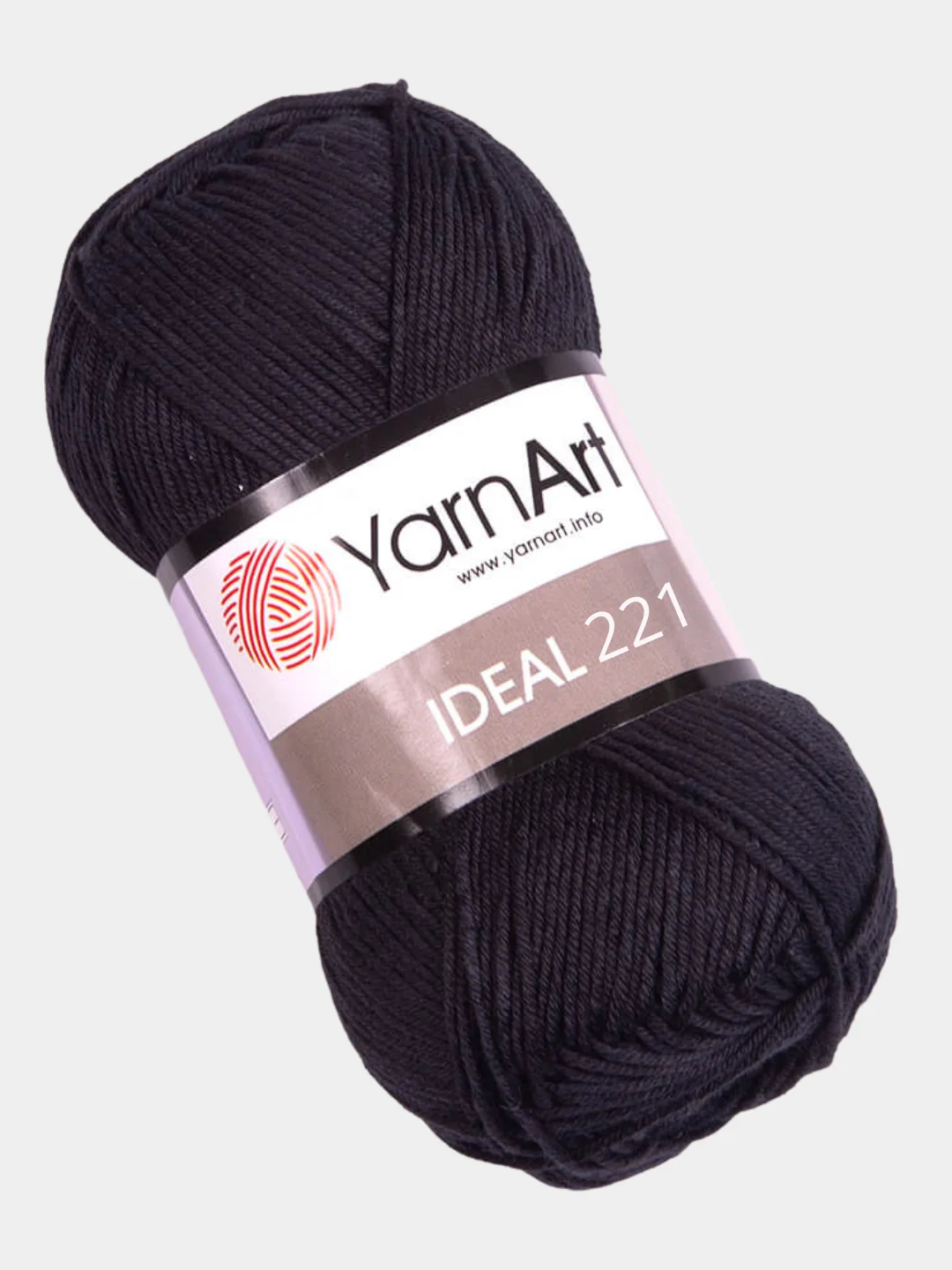 Черный пряжа YarnArt Ideal, 100% хлопок, 50 г, 170 м