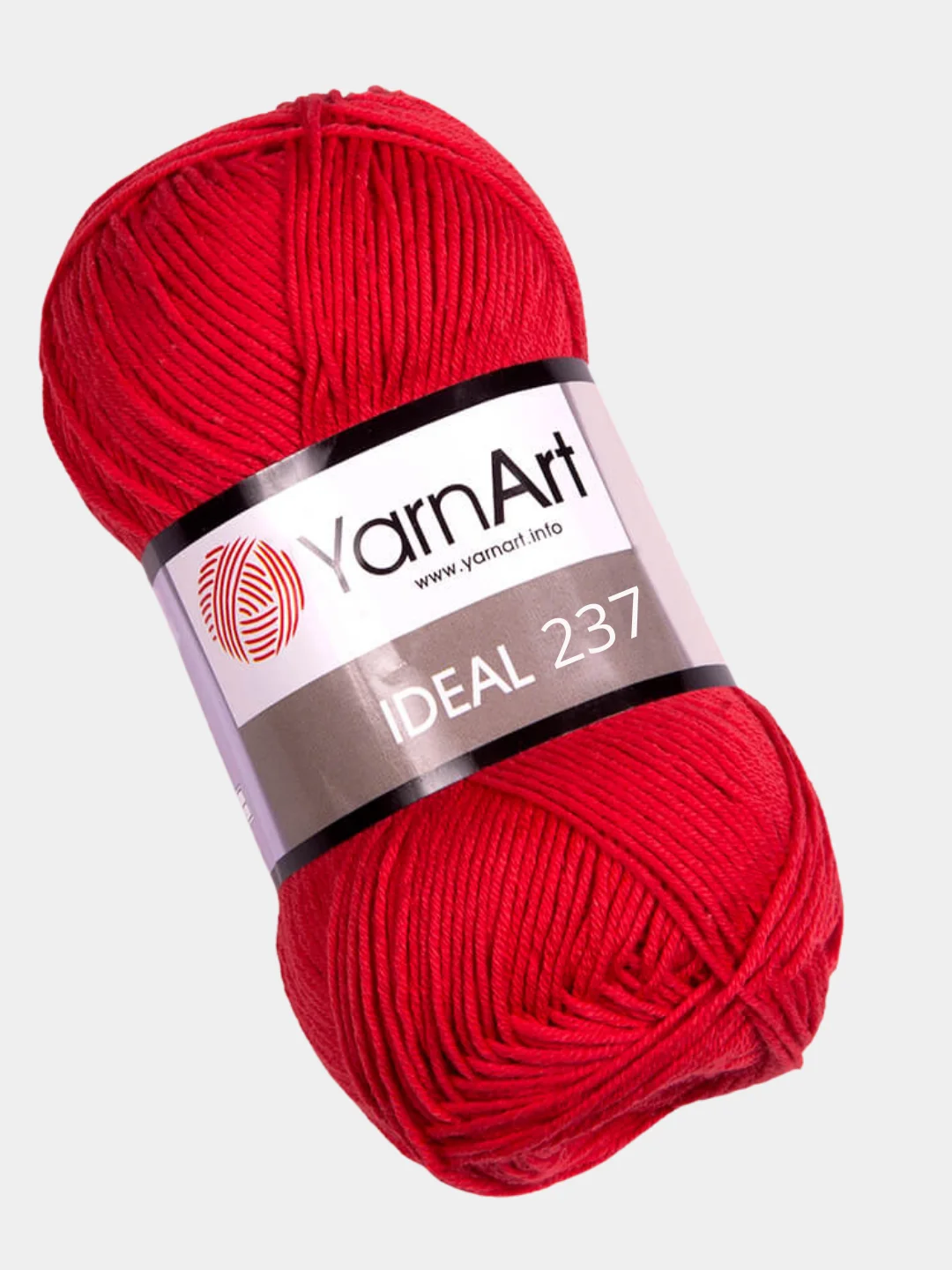 Красный пряжа YarnArt Ideal, 100% хлопок, 50 г, 170 м