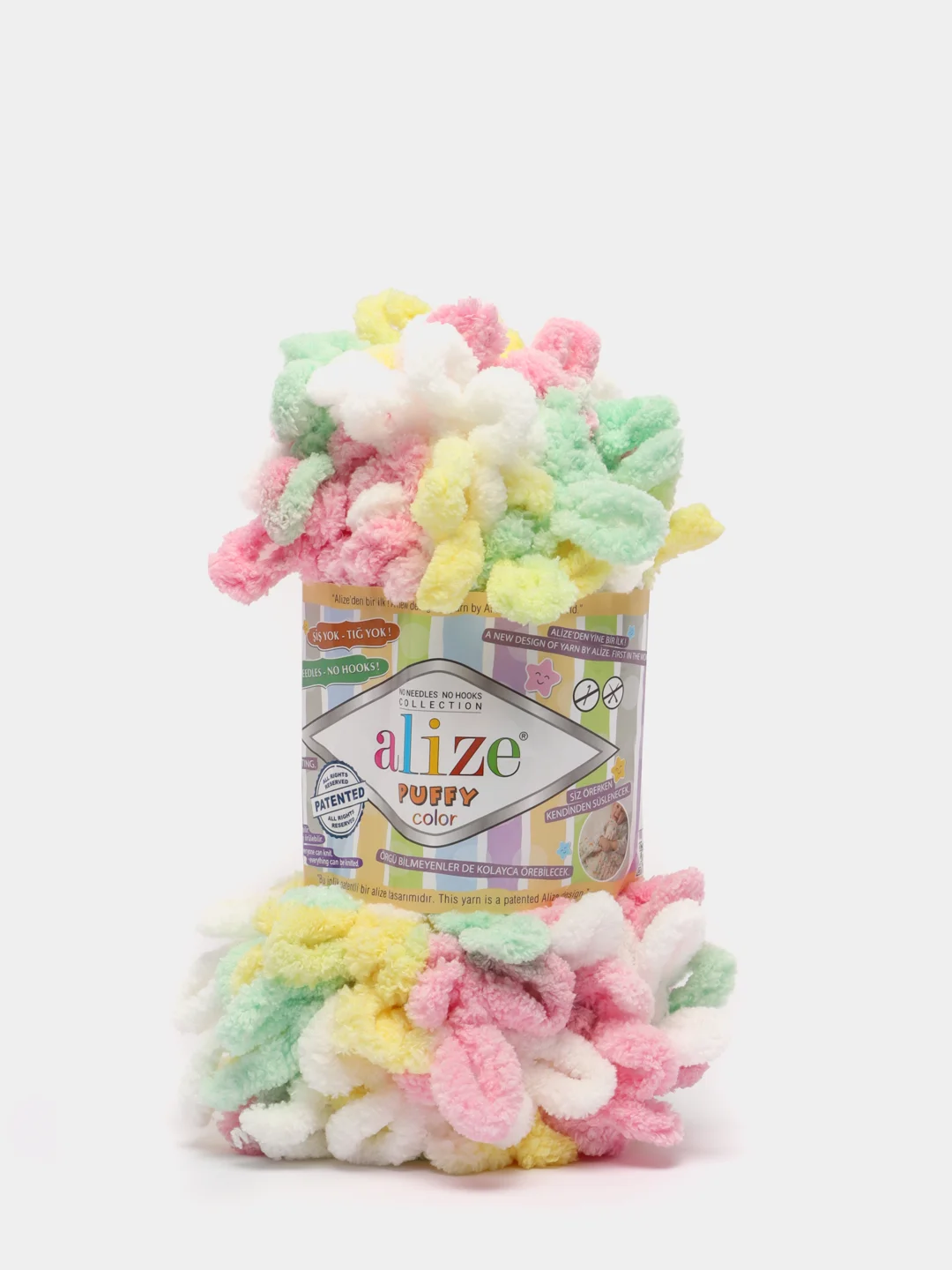 Манго пряжа Alize Puffy Color 100% Микрополиэстер 100г  9м
