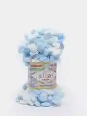 Ледяной пряжа Alize Puffy Color 100% Микрополиэстер 100г  9м