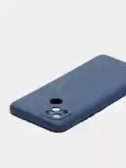 Темно-синий чехол силиконовый Realme C21 с защитой камеры