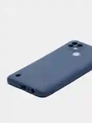Темно-синий чехол силиконовый Realme C21 с защитой камеры